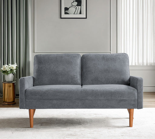 Loveseat Sofa, European Style With Sleek Design, Modern & Vintage Flair, Upholstered 2 Seater Couch US Pride