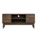 TV Stand, Entertainment Center With Storage, Media Console Table For Living Room - Walnut Home Essentials