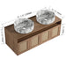 Bathroom Vanity With Art Sink, 2 Soft Close Doors, Float Mounting Design Home Essentials