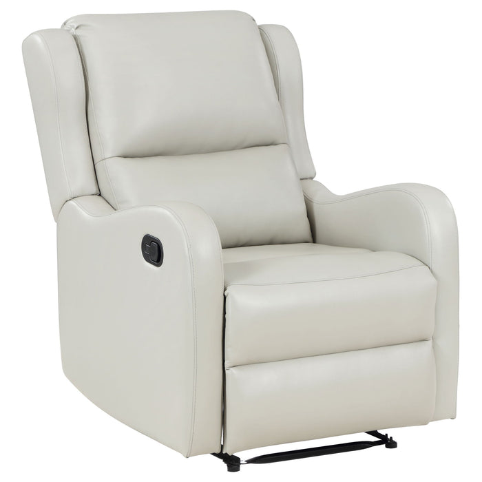 Cortland - Upholstered English Arm Recliner Chair Comfort Enhancing Lounge Chair - Ivory Furniture Max