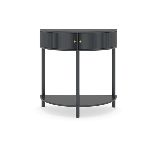 Demi Lune - Console Table With 2 Storage Drawers Home Essentials