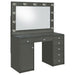 Fern - 7 Drawer Vanity Set With Mirror And Globe Lights Furniture Max