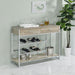 Ethel - 2 Drawer Home Bar Storage With Wine Rack - Oak Furniture Max