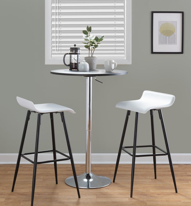 Ale - Contemporary Fixed-Height Bar Stool (Set of 2) Lumi Source