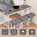4 Piece Bar Table Set With Power Outlet Home Essentials