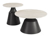 Camella - Coffee Table Set - Light Beige / Black Zuo Modern