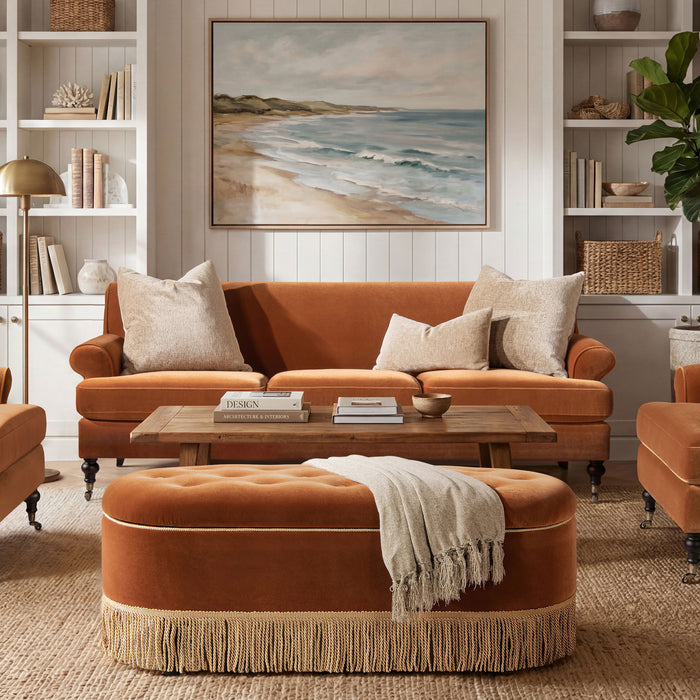 Alana Lawson - Modern Three Cushion Tightback Sofa Jennifer Taylor Home