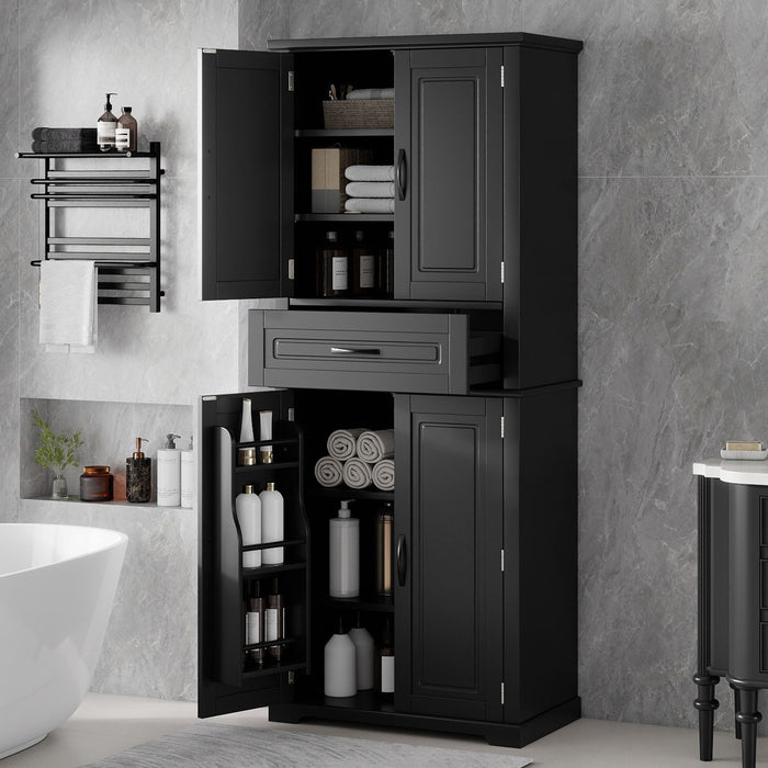 Bathroom Storage Cabinet With Multifunctional Storage Space, Drawer With Slide Rails, Adjustable Shelf Noble House