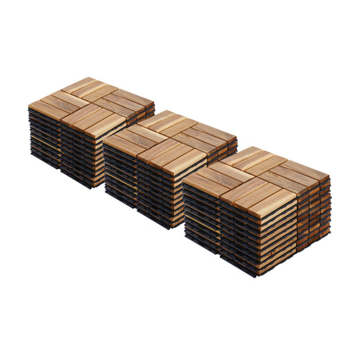 12" X 12" Interlocking Deck Tiles Checker Pattern Daily Nest