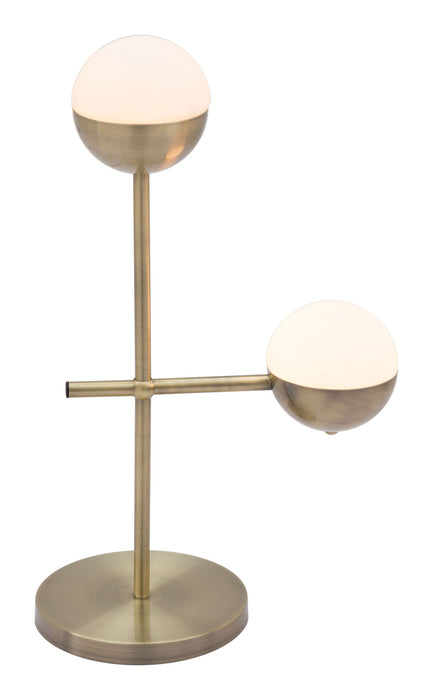 Waterloo - Table Lamp - White / Bronze Zuo Modern