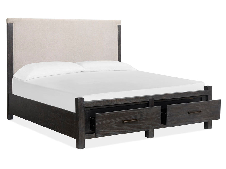 Plum Creek - Upholstered Panel Storage Bed Magnussen Furniture
