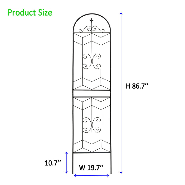 Garden Trellis, Rustproof Support For Climbing Plants Daily Nest