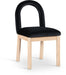 Conrad - Velvet Dining Chair With Natural Legs Meridian Furniture