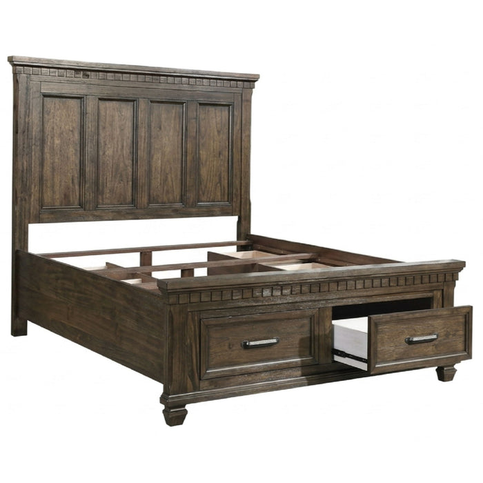 Panel Headboard Bed With Footboard Drawers Home Essentials