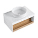 Floating Bathroom Vanity With Glossy Round Vessel Sink Home Essentials