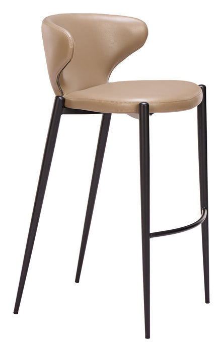 Lino - Barstool (Set of 2) - Brown Zuo Modern