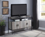 Samiya - TV Stand - Gray Oak & Black ACME