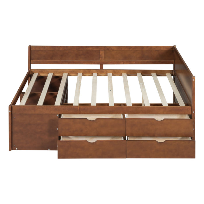 Daybed With Drawers And Shelves