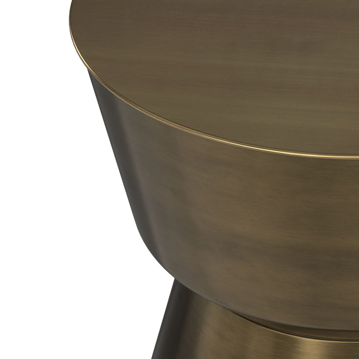 Allegra - Side Table - Antique Brass Simpli-Home