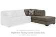 Mahoney - Raf Corner Chaise - Chocolate Signature Design by Ashley®