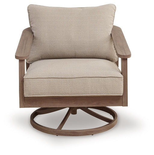 Harmony Headlands - Swivel Lounge With Cushion - Natural / Gray Signature Design by Ashley®