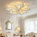 Ceiling Fan With Remote Control And Lights, 6 Speeds, 3 Color Temperatures, Low Profile Flush Mount Daily Nest