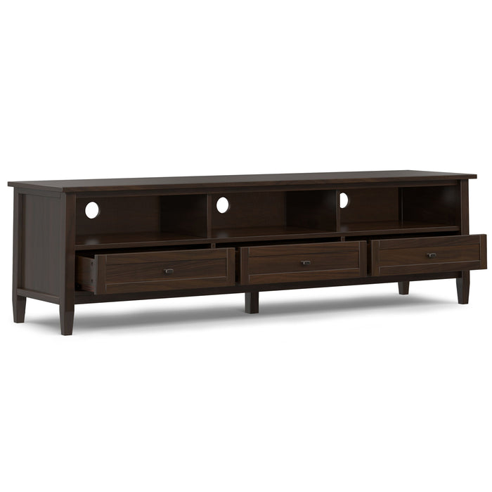 Warm Shaker - Handcrafted Low TV Media Stand Simpli-Home