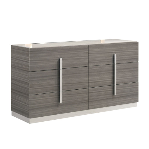 Altima - 6 Drawer Dresser (Mirror Not Included) - Gray Matrix Furniture Group