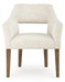 Marxmore - Dining Upholstered Arm Chair (Set of 2) - Beige / Brown Benchcraft®