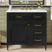 Modern Bathroom Vanity With Sink Top, Flip Drawer Design Hearth and Haven