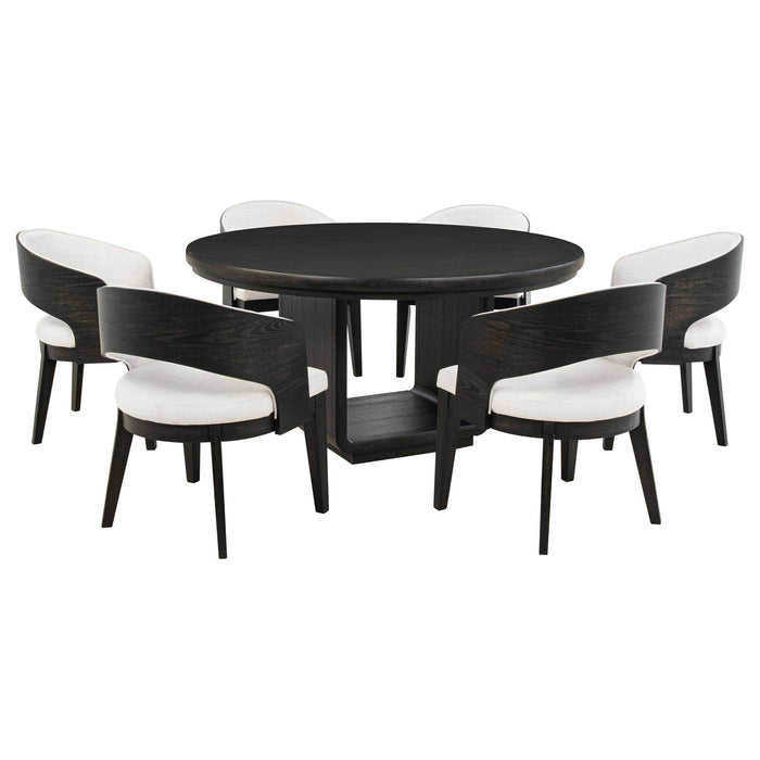 Bangor - Round Dining Table Set With Arm Chairs Furniture Max