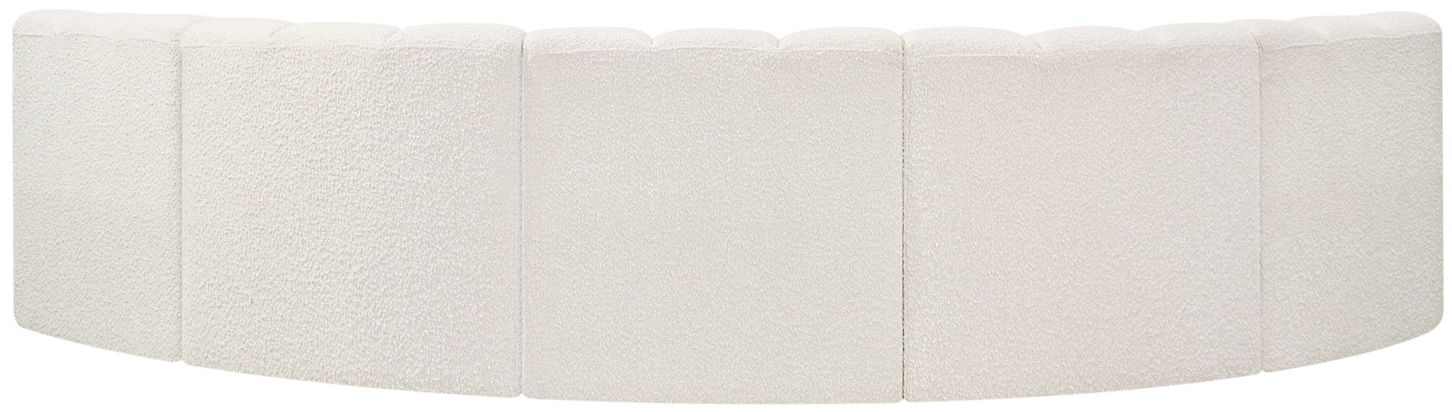 Arc - Boucle Fabric 5 Piece U-Shaped Modular Sofa Meridian Furniture
