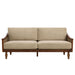 3 Seater Sofa With Rattan Armrests Noble House