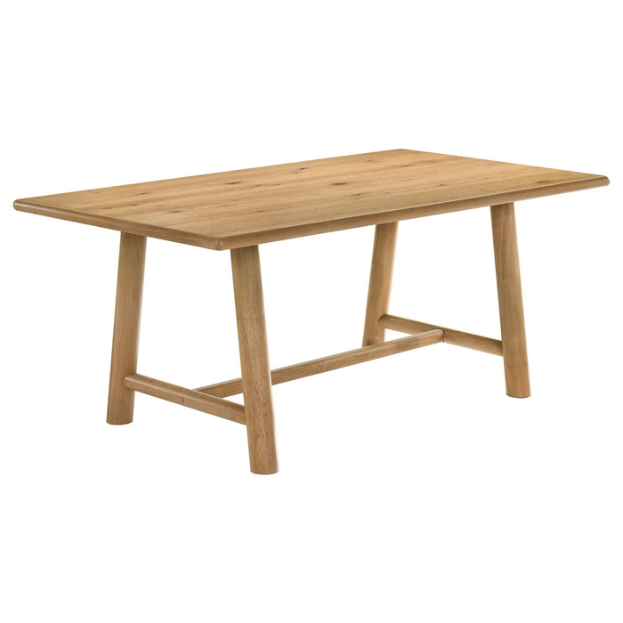 Lytton - 7 Piece Dining Set - Brown Oak Furniture Max