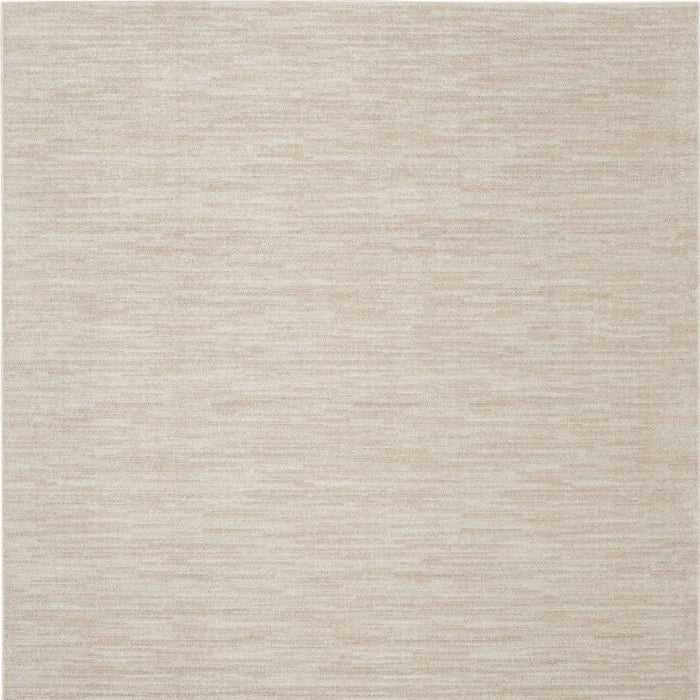 7' X 7' Square Non Skid Indoor / Outdoor Area Rug - Ivory / Beige