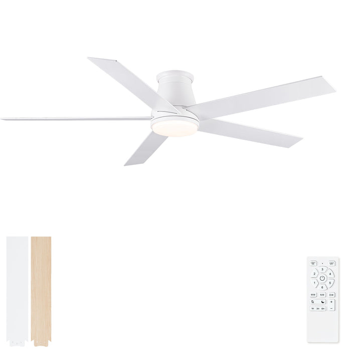 Flush Mount Ceiling Fan With Light Daily Nest