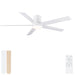 Flush Mount Ceiling Fan With Light Daily Nest