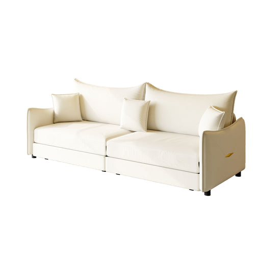 King Pull Out Sofa Bed, 3-In-1 Convertible Bed With 3 Pillows Home Essentials