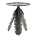 Leaf Side Table - Silver Home Essentials