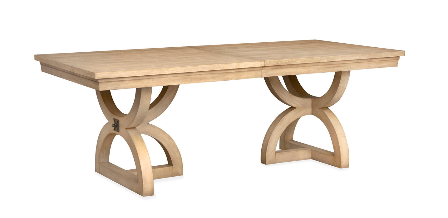 Coventry - Extendable Trestle Dining Table - Honey Wheat Magnussen Furniture