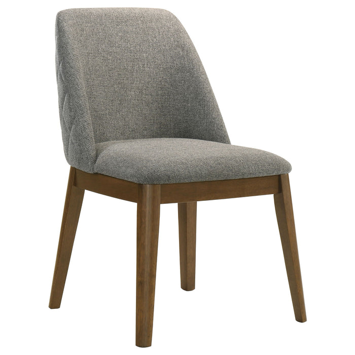 Hutchins - Dining Side Chair (Set of 2) - Gray / Brown Furniture Max