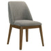 Hutchins - Dining Side Chair (Set of 2) - Gray / Brown Furniture Max