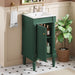 French Style Bathroom Cabinet With Sink, Adjustable Shelf Hearth and Haven