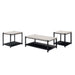 Linea - 3 Piece Occasional Set (1 Coffee & 2 End Tables) - Light Gray New Classic