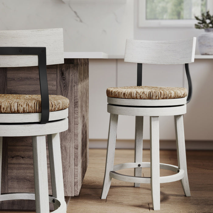Stool With Natural Seagrass Seat Home Essentials