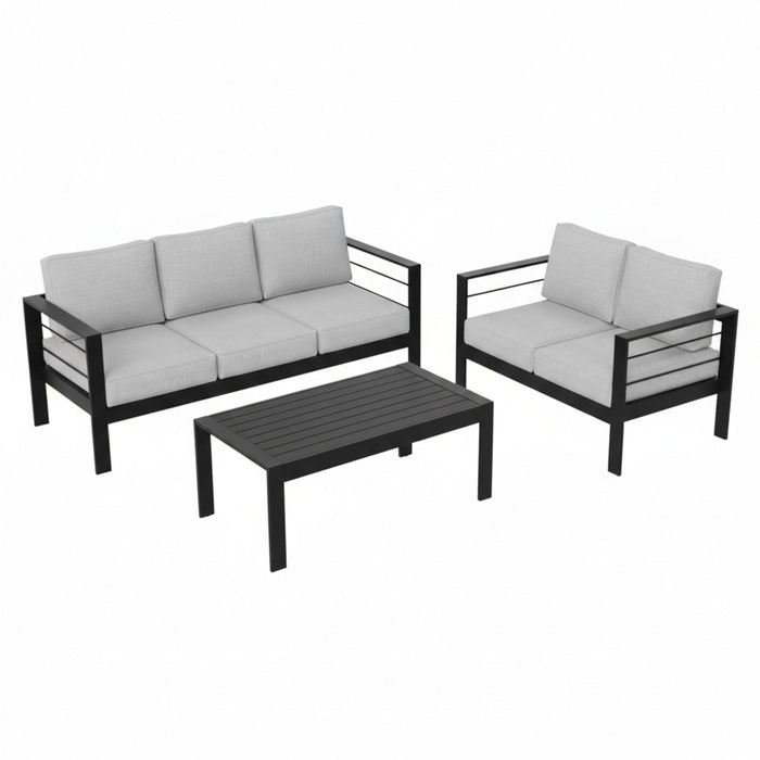 Outdoor Patio Set, All-Weather With Thick Cushions