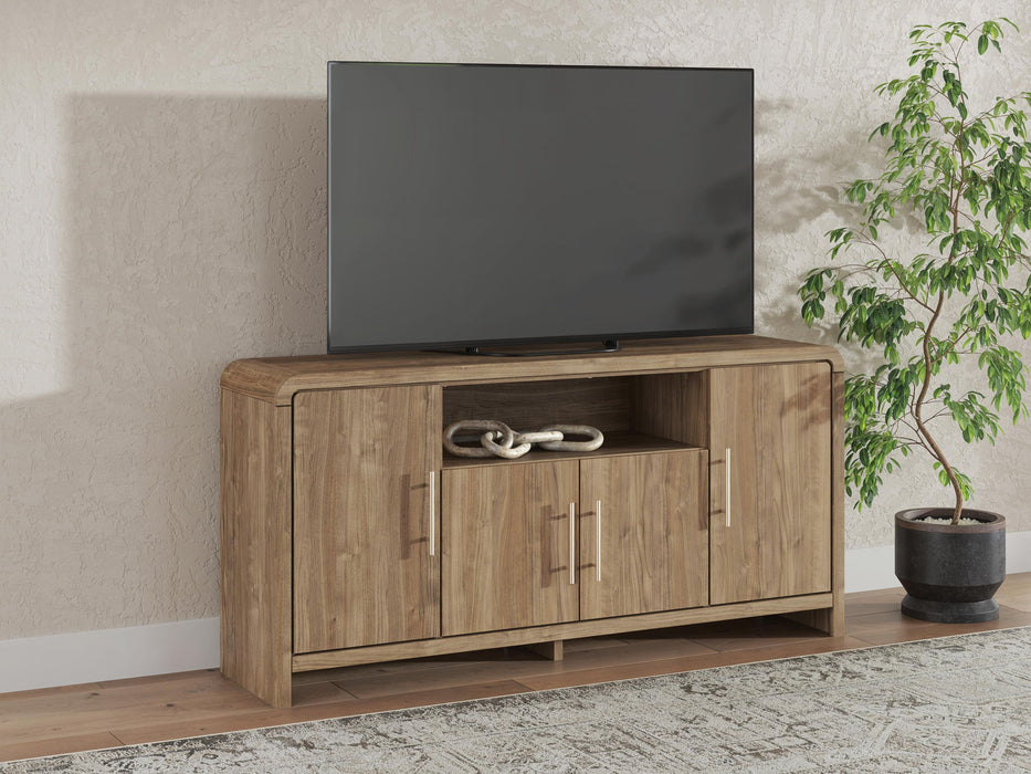 Dovander - Extra Large TV Stand - Brown Signature Design by Ashley®