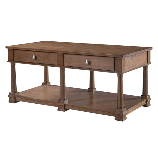 Coffee Table With 2 Storage Drawers & Lower Open Shelf Hearth and Haven