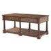 Coffee Table With 2 Storage Drawers & Lower Open Shelf Hearth and Haven