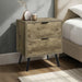 Accent Table With Storage Drawers - Brown 8th Street